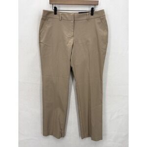 Apt. 9 The Torie Straight Dress Pants Womens 14 Beige Straight Leg Work Career